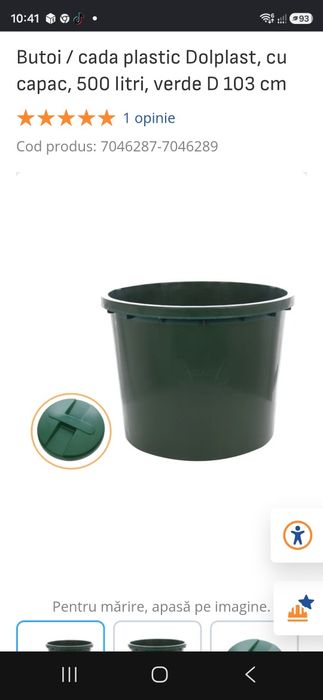 Vind cadă vin 500 L nouă cu capac