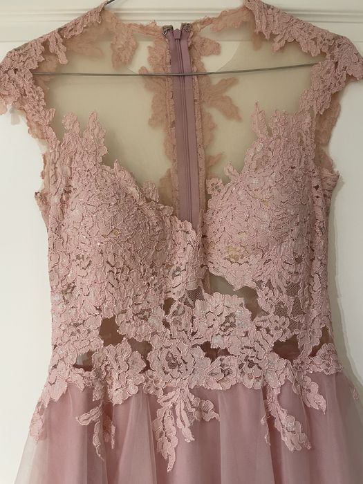 Rochie de seara dantela voal