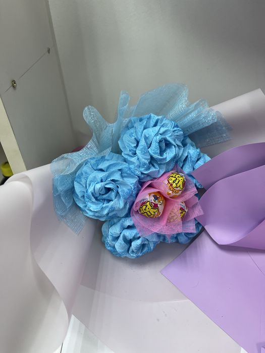 Цветы из гофрированной бумаги