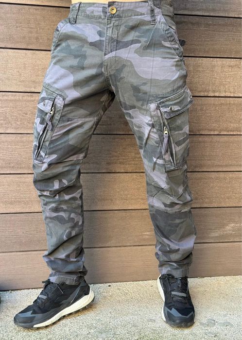 Мъжки камуфлажни карго панталони