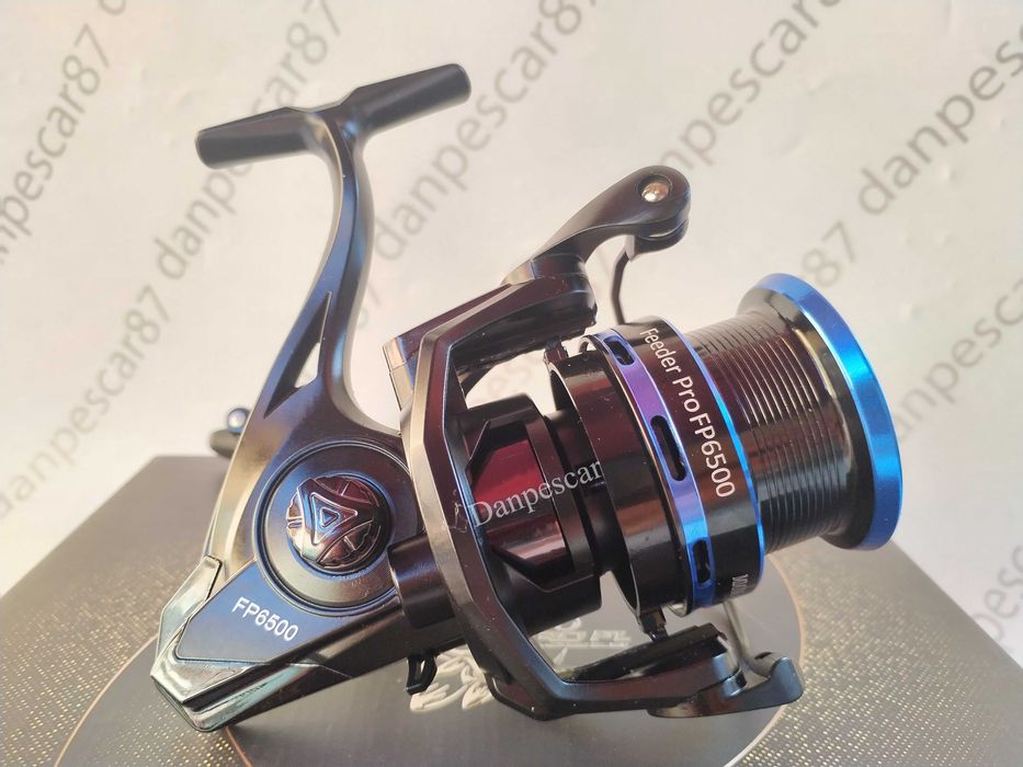 SET 2 Mulinete Feeder si Crap PRO FL FEEDER PRO FP6500 tambur LongCast