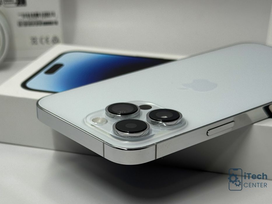 iPhone 14 Pro Max, 128GB, Silver, 100% батерия, КАТО НОВ, 1г. ГАРАНЦИЯ!