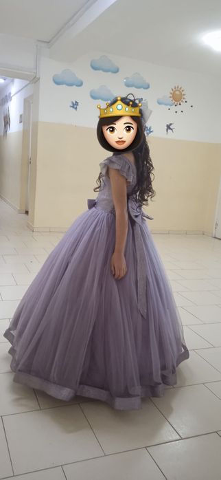 Бальное платье фиолетовое