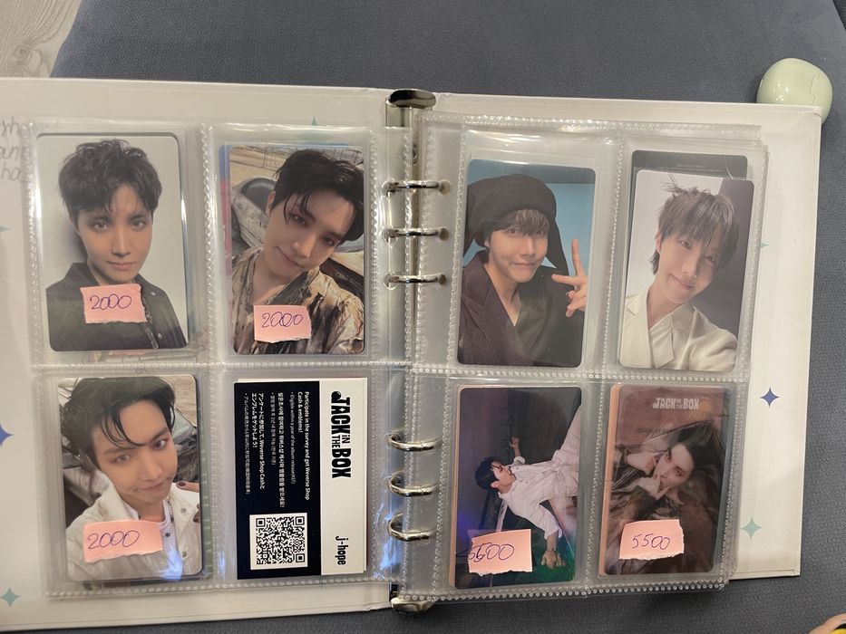 Оригинальные к-поп карты BTS