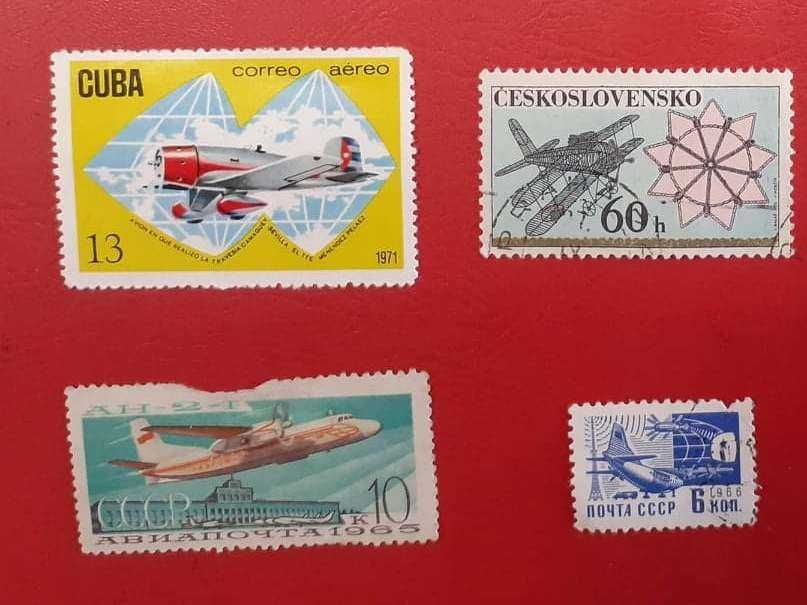 Пощенски марки с техника