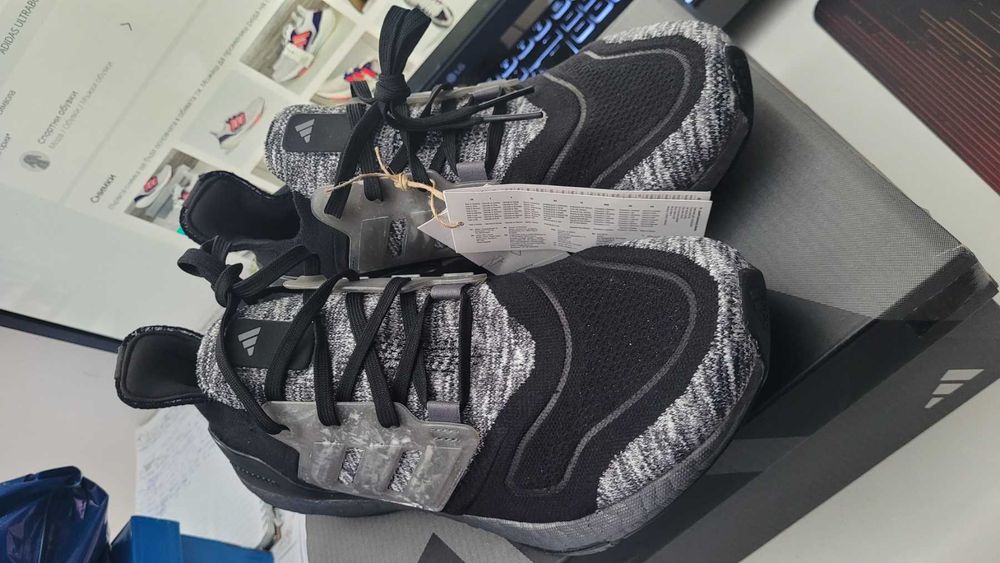 Обувки мъжки  ADIDAS ULTRABOOST 22  размер EU43 1/3   ЧЕРЕН ПЕТЪК