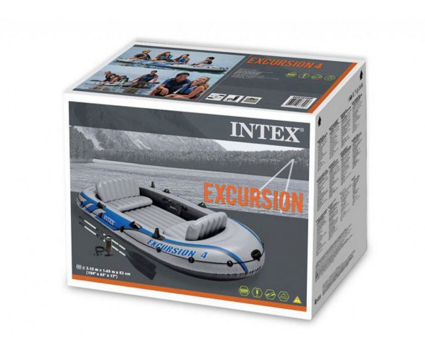 Надуваема лодка комплект INTEX Excursion 4