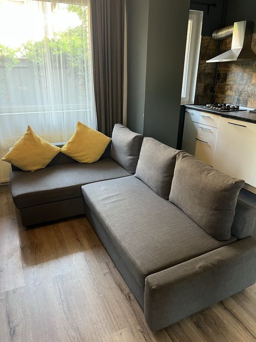 Canapea extensibilă gri – 90 x 225 x 42 cm | 5 bucăți disponibile