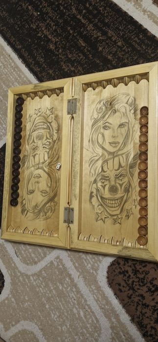 Нарды резные, ручная работа