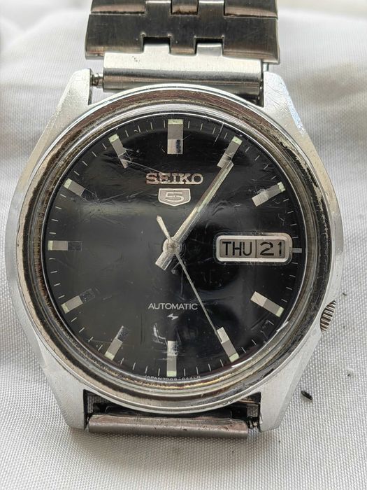 Оригинален Мъжки Ръчен Автоматичен Часовник SEIKO 5 1970те г