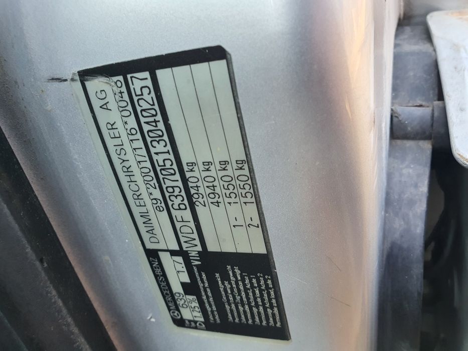 Mercedes vito на части