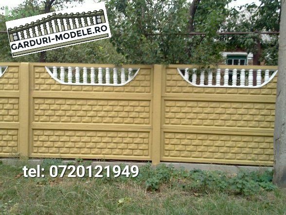 Garduri din placi beton armat.Diverse modele.