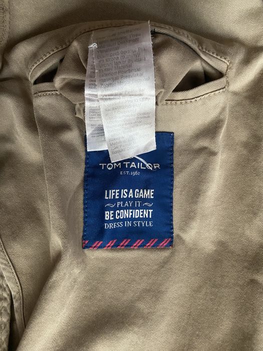 Geaca Tom Tailor- tip sacou bej- gris