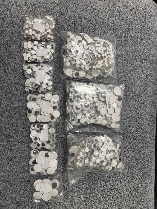 Мърдащи лепящи очички ( googly eyes)2040бр