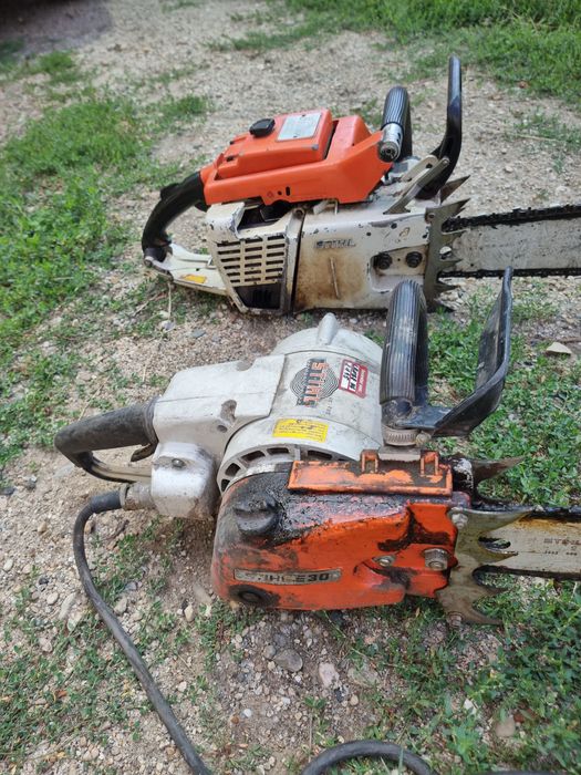 Două drujbe profesionale Stihl foarte rare în stare de funcționare!