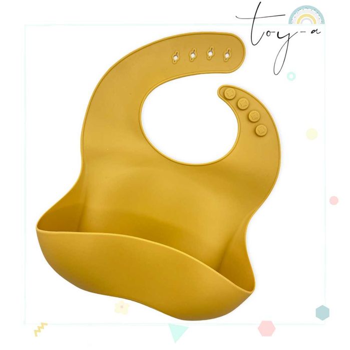 Силиконов бебешки лигавник с джоб