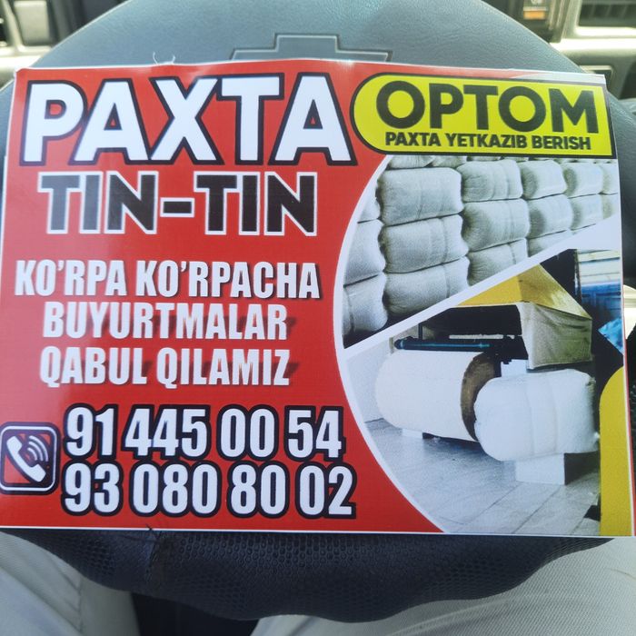 Paxta tin tin sifatli tozalash
