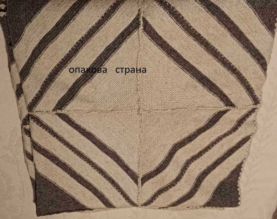 Ръчно плетено вълнено одеало