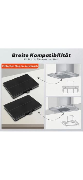 Siemens Filtru cu cărbune activ pentru mirosuri, pentru hote cu recirculare – LZ11GKA13