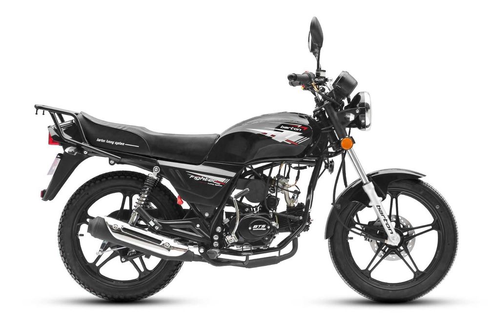 Moped Barton Fighter Eco 50 E5 Negru Far Led - nou