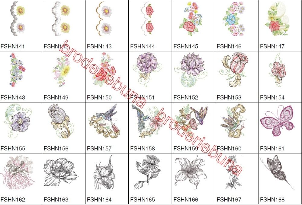 broderii ORNAMENTALE, FASHION si moda, vol. 1, ptr masini BROTHER