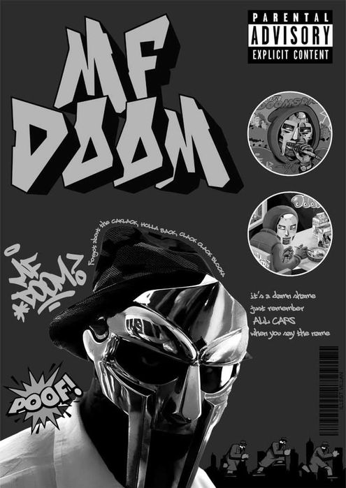 Poster "mf doom" A3