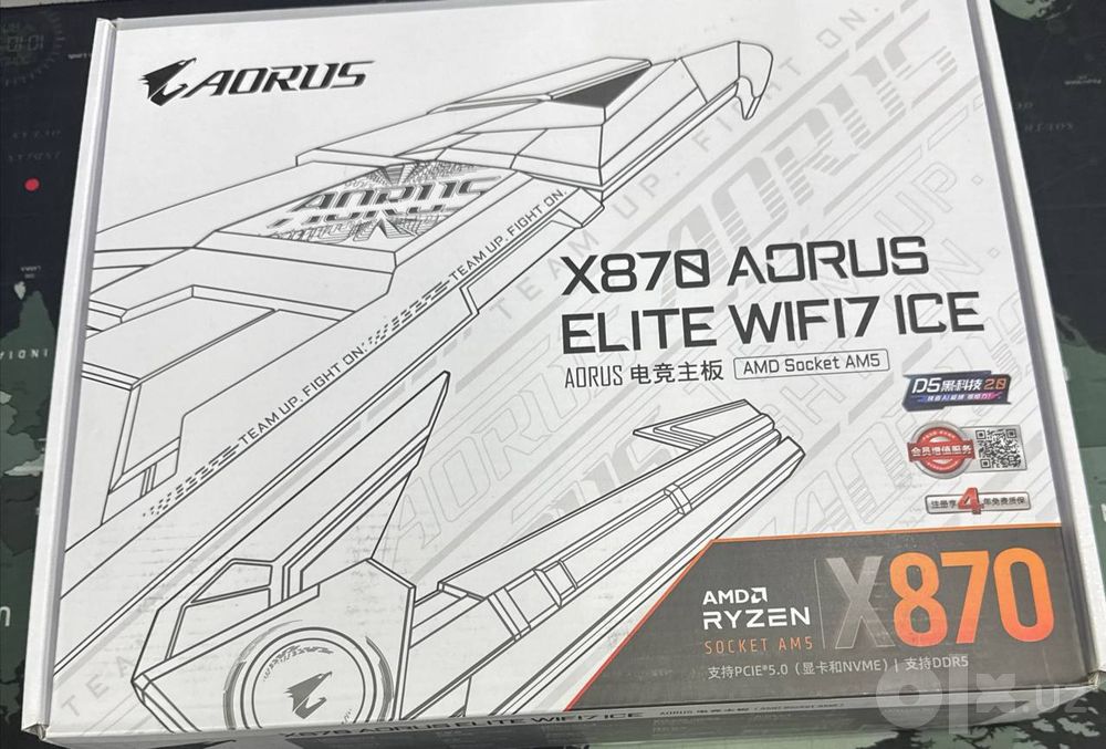 Материнская плата X870 Aorus Elite WIFI7 ICE, AM5, DDR5