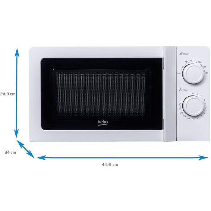 Cuptor microunde BEKO MOC201002W, 20l, 700W, alb