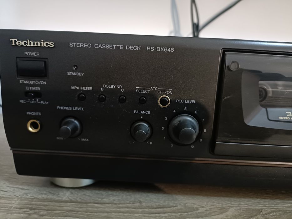 Technics RS BX 646, stereo cassette deck 3 capete, perfect funcțional
