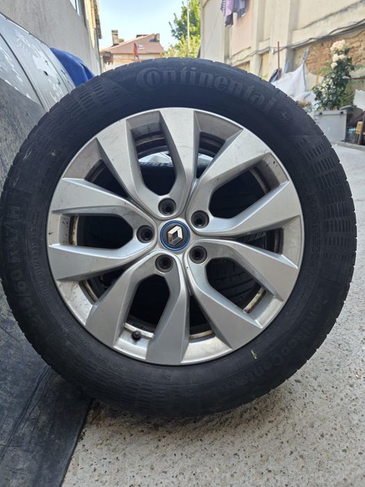 Vând set jante originale Renault + 4 anvelope Continental 215/60 R17 H