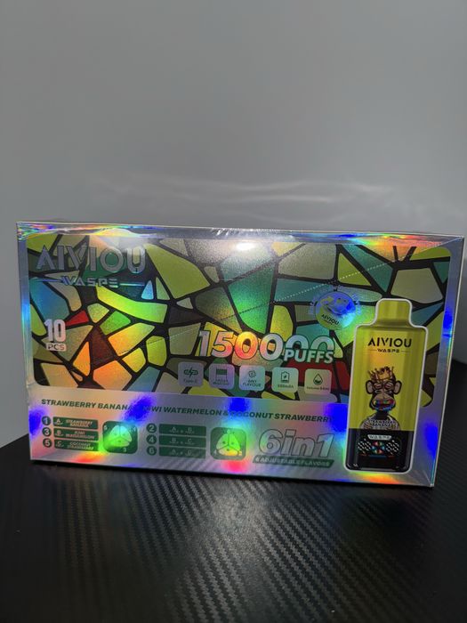 Vape 150,000 6 in 1 cu mai multe arome reincarcabil.