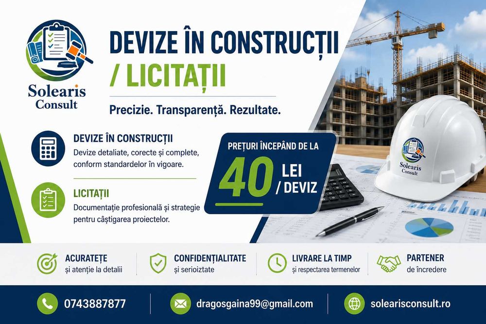 Devize lucrari de constructii / licitatii / l. private - Piatra Neamt