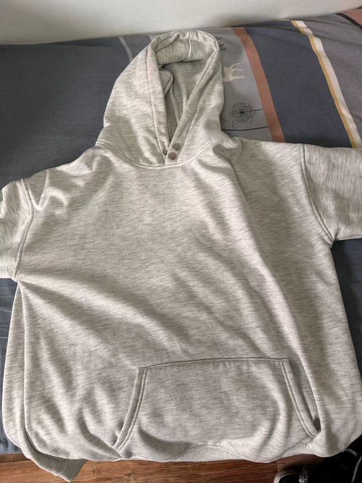 серая толстовка с начёсом