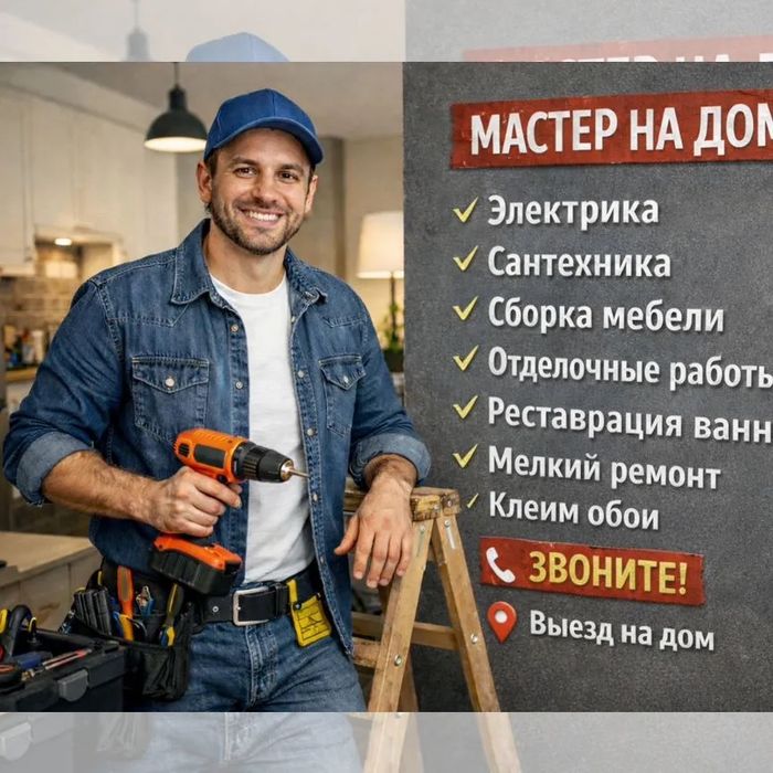 Мелкий ремонт перенос мебели разборка сборка  и т.д….