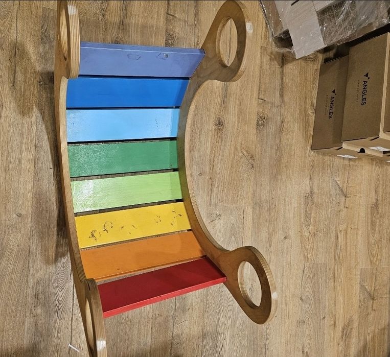 Мултифункционална детска люлка Tutu Rocker – дървена, ръчно изработена