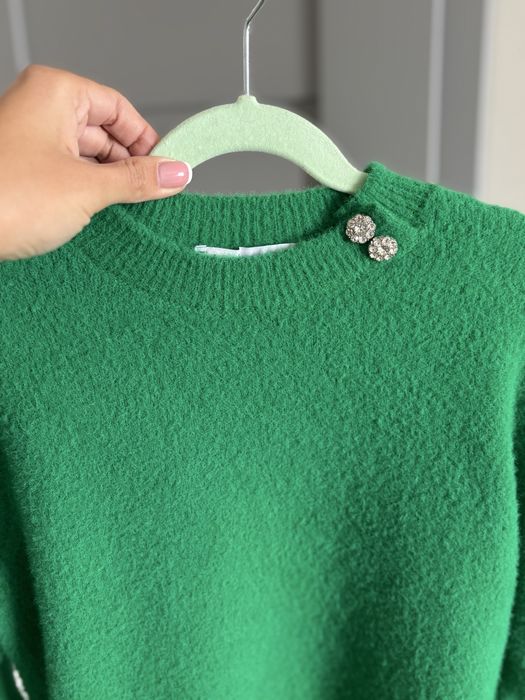 Пуловер с къс ръкав