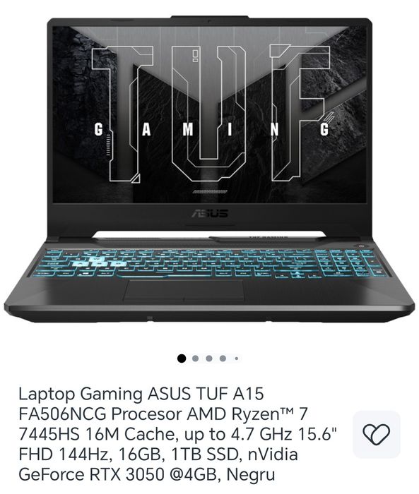 Laptop Gaming Asus TUF A 15