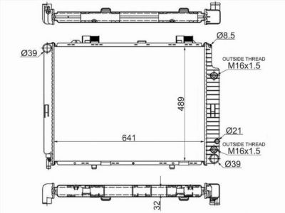 Радиатор Mercedes-benz E 240
