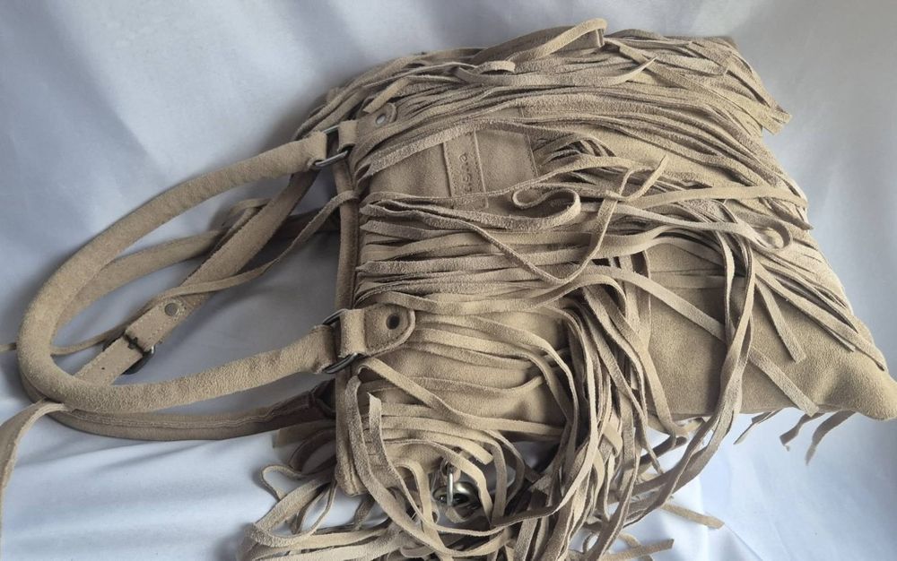 Geanta piele naturala Tigna -noua-