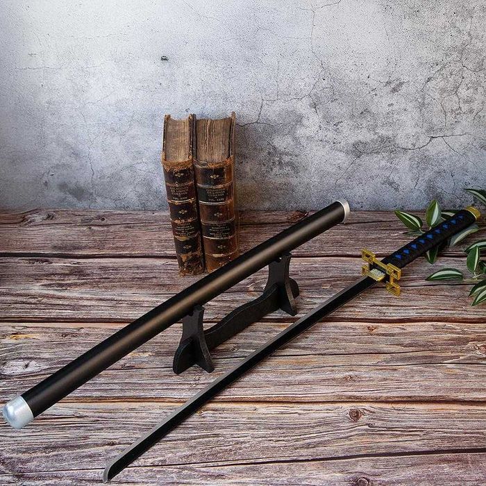 Нов Меч Декорация Катана -  Сабя със Стойка - 74см