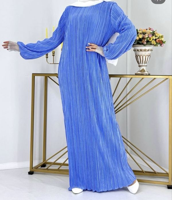 Платье голубое вечер