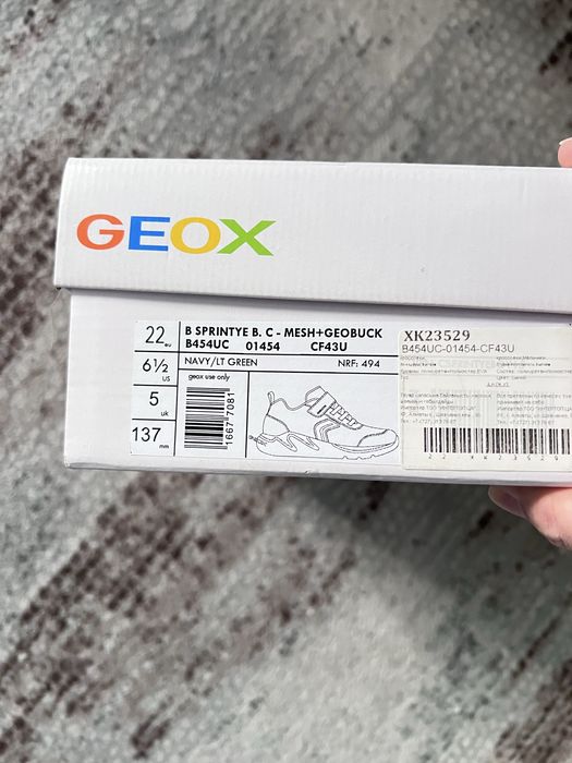 Кроссовки geox детские 22рр