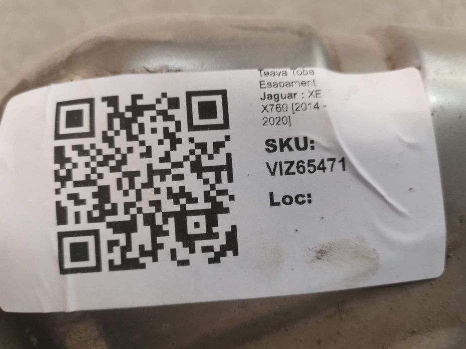 Teava Toba Esapament Jaguar  XE X760 2014 2015 2016 2017 2018 2019 202