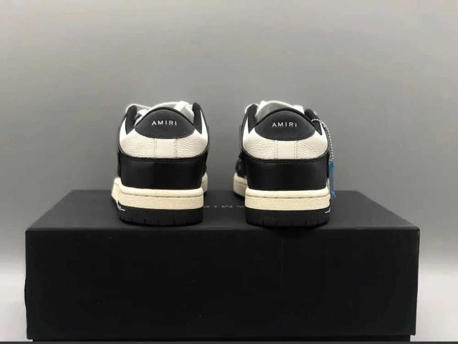 Amiri Skel Toe Slip-On "Black/White"