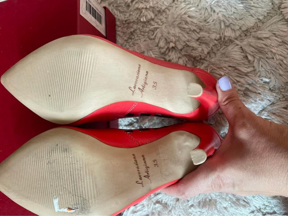 Pantofi stiletto noi , made in italy, piele naturala, lucrati manual