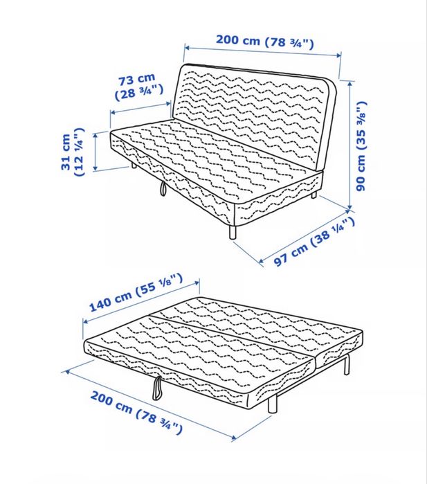 Canapea extensibila Ikea