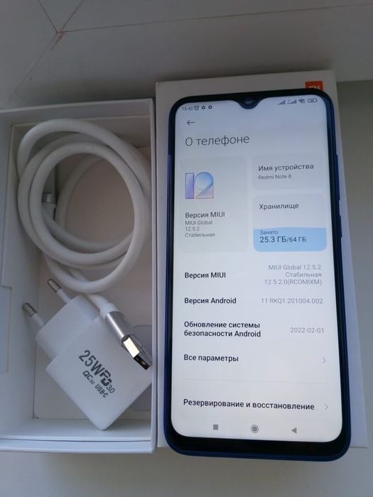 Продам телефон Редми нот 8 б/у отличном состояни