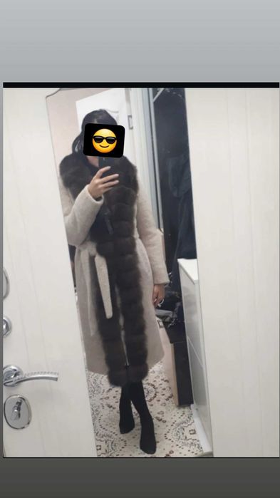Пальто альпака , зимняя