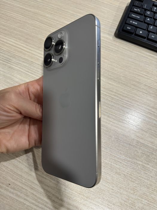 iPhone 15 Pro Max, 256GB, 5G, Natural, Impecabil/CA NOU, Bateria 98%!