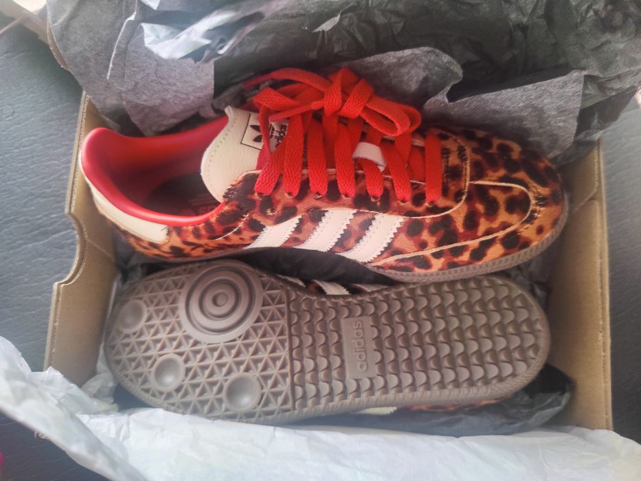 Adidas Samba Leopard print